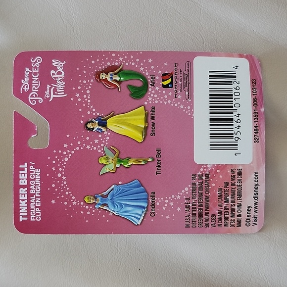 Disney Princess Tinker Bell Figural Bag Clip - Picture 2 of 2
